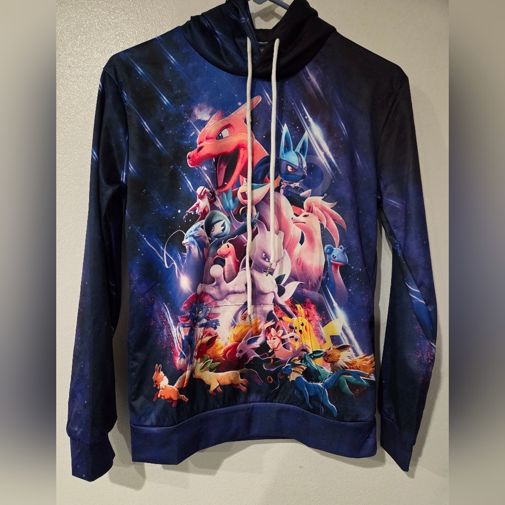 Colorful Pokémon Graphic Hoodie